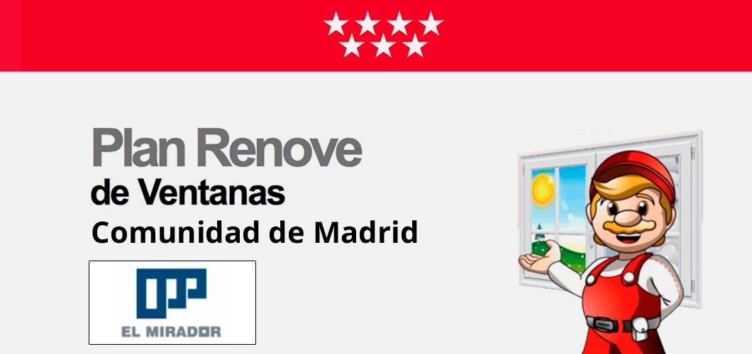 Plan Renove Ventanas PVC Madrid 2020-2021